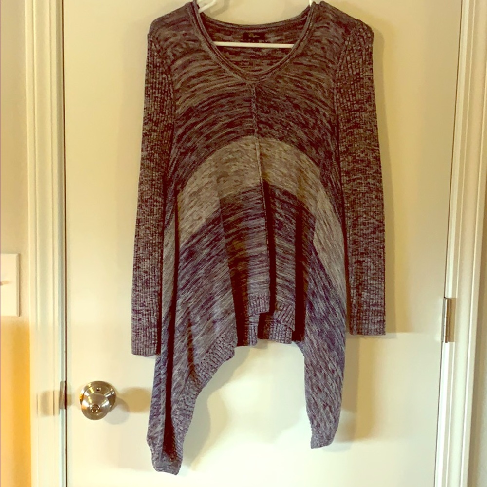 High/low sweater